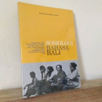 Image of Sosiologi Bahasa Bali